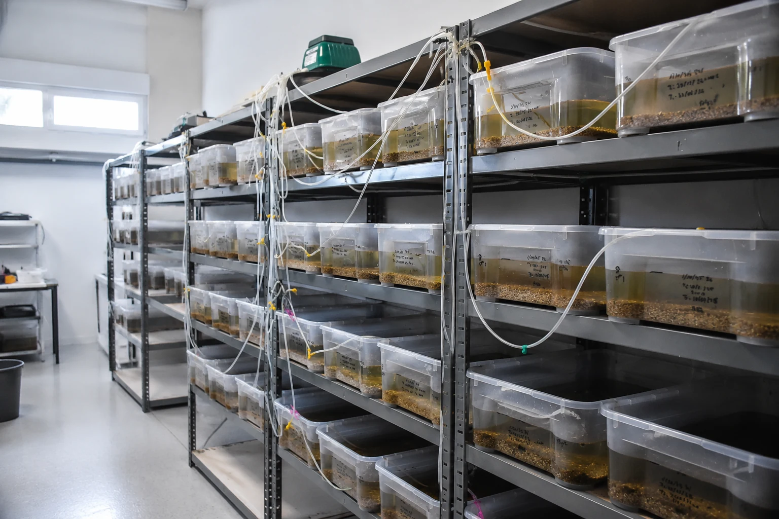 Laboratorio de cultivo de poliquetos